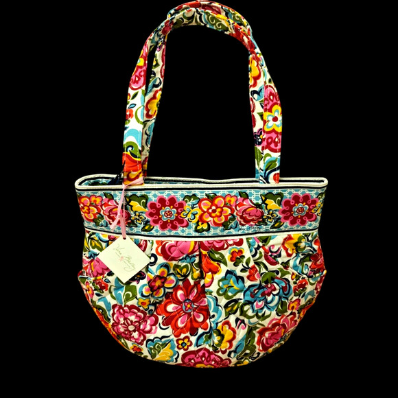 Vera Bradley Handbags - Vera Bradley Morgan Shoulder Tote Bag in Hope Garden Pattern Colorful Floral NWT